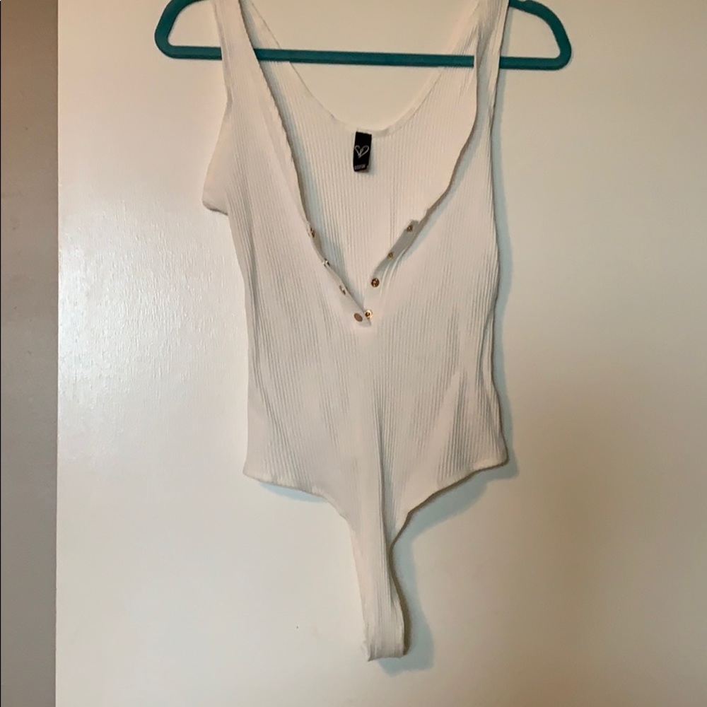 Gold button bodysuit